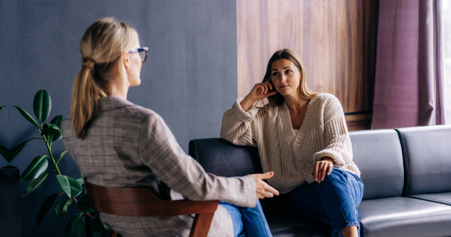 adult lady talking to the staff